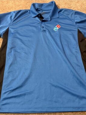 Domino’s Men's Blue Domino's Logo Polo Shirt